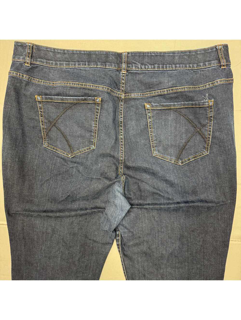 Lane Bryant Womens Tighter Tummy Straight Leg Cotton Denim Jeans Size 26 Blue - Picture 9 of 11